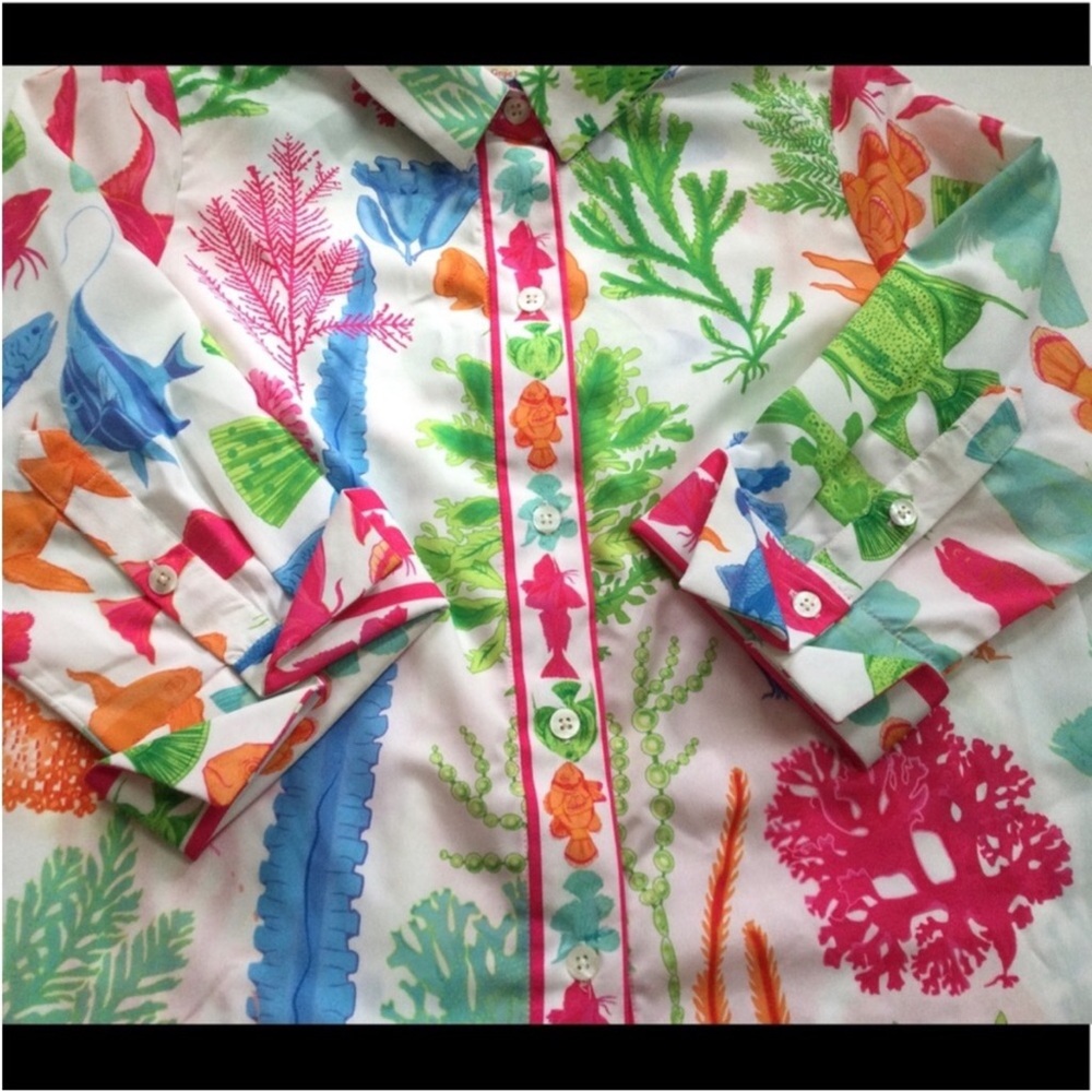 Gretchen Scott Button Down Medium - image 5